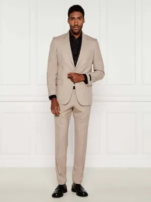 BOSS BLACK Wełniany garnitur BECKHAM x Boss | Regular Fit | z dodatkiem jedwabiu