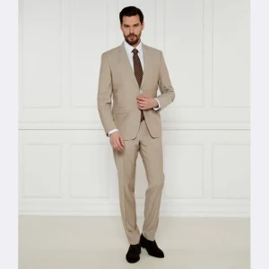 BOSS BLACK Wełniany garnitur H-Huge-2Pcs-224 | Slim Fit