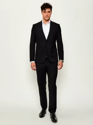 BOSS BLACK Wełniany garnitur H-Huge-2Pcs-224 | Slim Fit