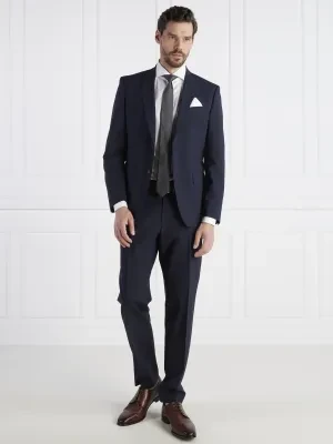 BOSS BLACK Wełniany garnitur H-Huge-2Pcs-224 | Slim Fit