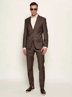 BOSS BLACK Wełniany garnitur H-Huge-2Pcs-253 | Slim Fit