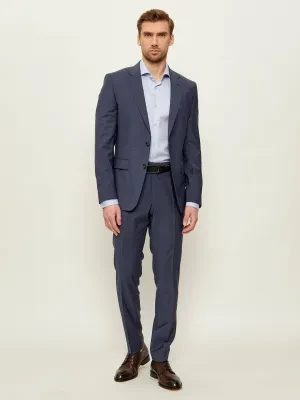 BOSS BLACK Wełniany garnitur H-Huge-2Pcs-253 | Slim Fit