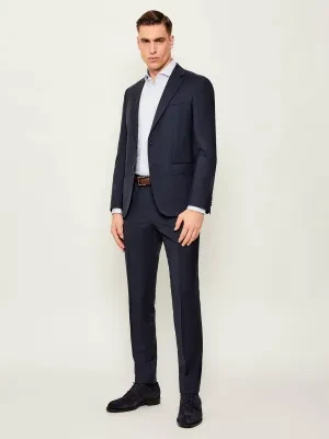BOSS BLACK Wełniany garnitur H-Huge-2Pcs-253 | Slim Fit