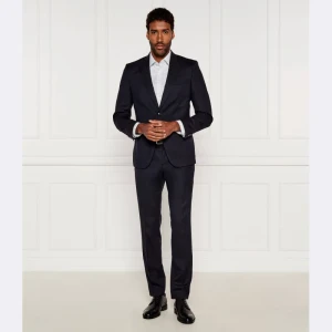 BOSS BLACK Wełniany garnitur H-Huge-2Pcs-Peak-253 | Slim Fit