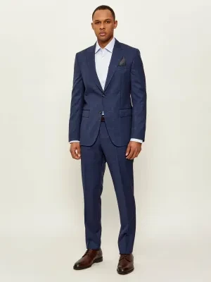 BOSS BLACK Wełniany garnitur H-Huge-2Pcs-Peak-253 | Slim Fit