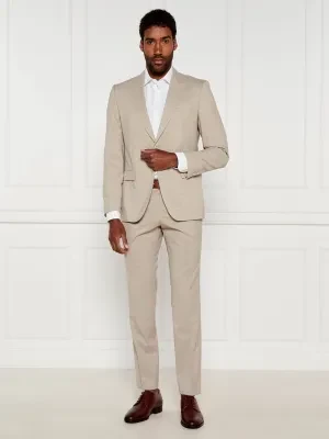 BOSS BLACK Wełniany garnitur H-Huge | Slim Fit | stretch