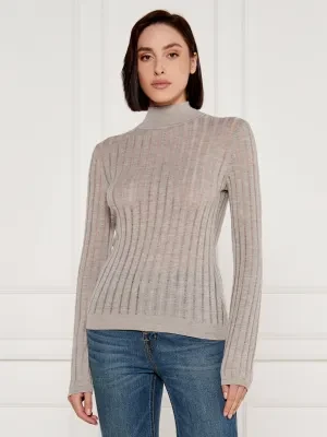 BOSS BLACK Wełniany golf Fatirami | Slim Fit