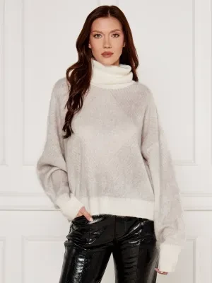 BOSS BLACK Wełniany golf Fewani | Oversize fit