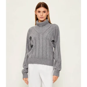 BOSS BLACK Wełniany golf Fisaniara | z dodatkiem kaszmiru