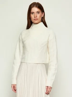 BOSS BLACK Wełniany golf Fisura | Cropped Fit