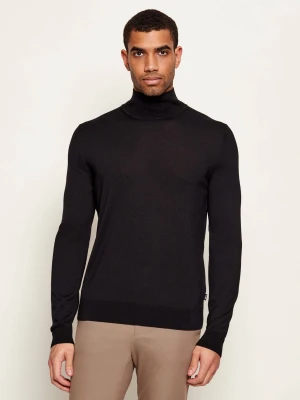 BOSS BLACK Wełniany golf H-Helixon | Slim Fit | z dodatkiem jedwabiu