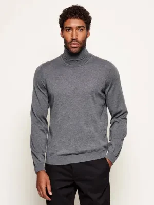 BOSS BLACK Wełniany golf Musso-P | Slim Fit