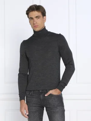 BOSS BLACK Wełniany golf Musso-P | Slim Fit