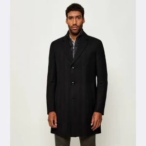 BOSS BLACK Wełniany płaszcz 2w1 H-Hyde-Bib-254