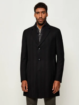 BOSS BLACK Wełniany płaszcz 2w1 H-Hyde-Bib-254
