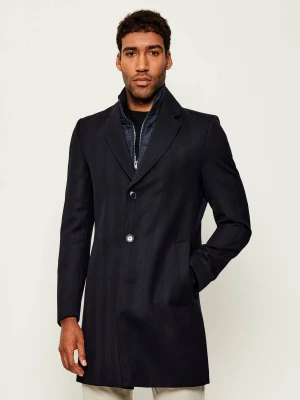 BOSS BLACK Wełniany płaszcz 2w1 H-Hyde-Bib-254