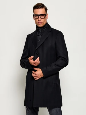 BOSS BLACK Wełniany płaszcz 2w1 H-Hyde-BIB-264