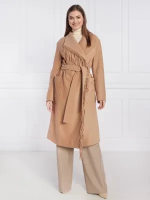 BOSS BLACK Wełniany płaszcz Coreo | z dodatkiem kaszmiru