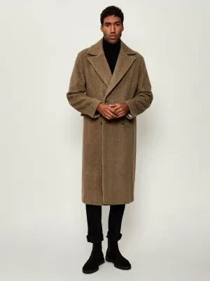 BOSS BLACK Wełniany płaszcz H-Cale-DB-Flaps-2