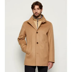 BOSS BLACK Wełniany płaszcz H-Coxtan-234 | z dodatkiem kaszmiru