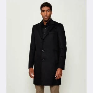 BOSS BLACK Wełniany płaszcz H-Hyde-254 | z dodatkiem kaszmiru