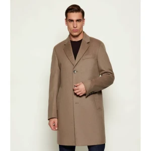 BOSS BLACK Wełniany płaszcz H-Hyde-254 | z dodatkiem kaszmiru