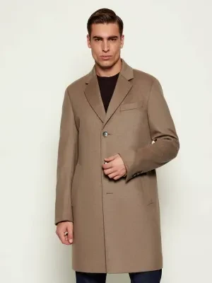 BOSS BLACK Wełniany płaszcz H-Hyde-254 | z dodatkiem kaszmiru