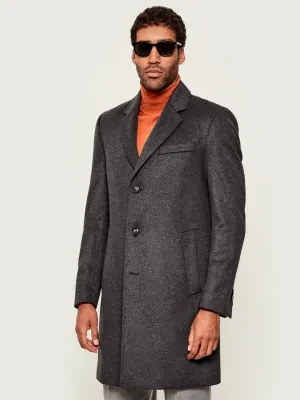 BOSS BLACK Wełniany płaszcz H-Hyde-254 | z dodatkiem kaszmiru