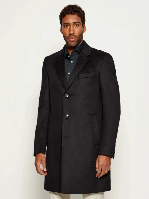 BOSS BLACK Wełniany płaszcz H-Hyde-254 | z dodatkiem kaszmiru