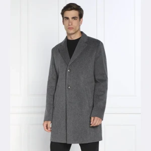 BOSS BLACK Wełniany płaszcz H-Hyde-Bib-224