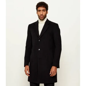 BOSS BLACK Wełniany płaszcz H-Hyde-C-254