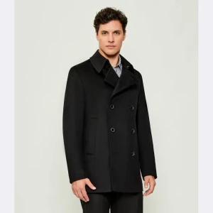 BOSS BLACK Wełniany płaszcz H-Hyde-Pcoat-254 | z dodatkiem kaszmiru