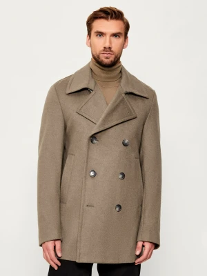 BOSS BLACK Wełniany płaszcz H-Hyde-Pcoat-254 | z dodatkiem kaszmiru