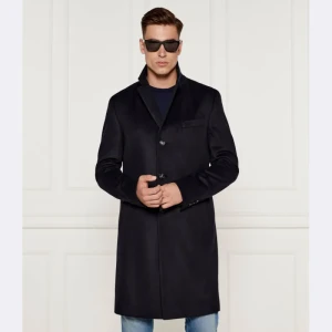 BOSS BLACK Wełniany płaszcz Hyde | z dodatkiem kaszmiru