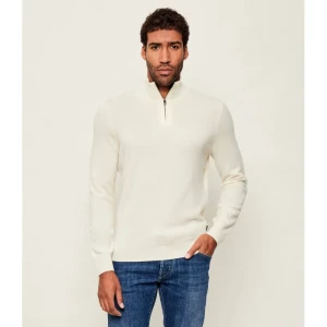 BOSS BLACK Wełniany półgolf H-Hemarlo | Regular Fit | z dodatkiem kaszmiru