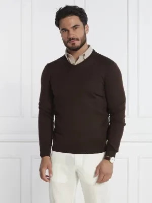 BOSS BLACK Wełniany sweter Baram-L | Regular Fit