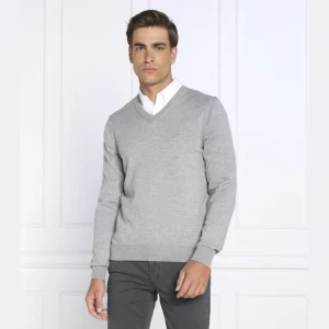 BOSS BLACK Wełniany sweter Baram-L | Regular Fit