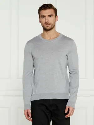 BOSS BLACK Wełniany sweter Baram-L | Regular Fit