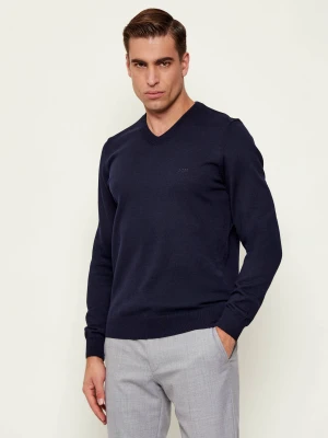 BOSS BLACK Wełniany sweter Baram-L | Regular Fit