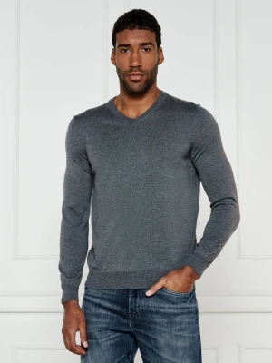 BOSS BLACK Wełniany sweter Baram-L | Regular Fit