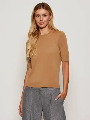 BOSS BLACK Wełniany sweter Farbella | Slim Fit