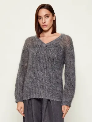 BOSS BLACK Wełniany sweter Fucinta | Loose fit