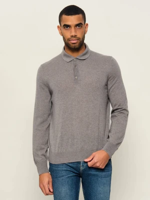 BOSS BLACK Wełniany sweter H-Lancione- | Regular Fit szary