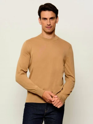 BOSS BLACK Wełniany sweter H-Leno | Regular Fit camel