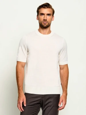 BOSS BLACK Wełniany sweter H-Umauro | Regular Fit ecru