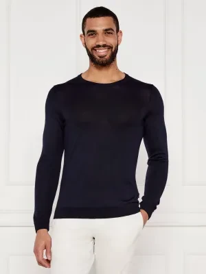 BOSS BLACK Wełniany sweter Leno-P | Slim Fit