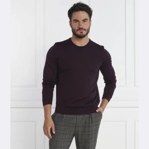 BOSS BLACK Wełniany sweter Leno-P | Slim Fit