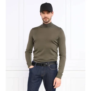 BOSS BLACK Wełniany sweter Lodiego | Regular Fit | z dodatkiem jedwabiu