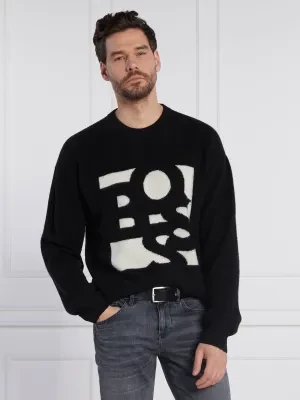 BOSS BLACK Wełniany sweter Loskar | Regular Fit | z dodatkiem kaszmiru