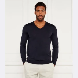 BOSS BLACK Wełniany sweter Melba-P | Slim Fit